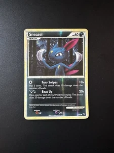 1x Sneasel - 68/90 - Common - Reverse Holo HP Pokemon HGSS - Undaunt - Bild 1 von 2