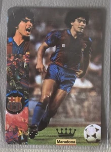 1987 Diego Maradona Eurosports Calendar Card Barcelona - Picture 1 of 4