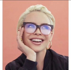 Quay After Hours Mini Blue Light Glasses Tort Coral Tortoise - Picture 1 of 8