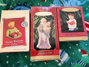 HALLMARK Keepsake 1993 BEARNADETTE BEARINGER Wendy Whoosh Welcome 2000 Ornament  - Picture 1 of 8
