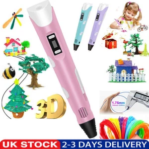 for Birthday Kids 3D Drawing Printing Pen with LCD Screen PLA ABS Filament Toys - Picture 1 of 18