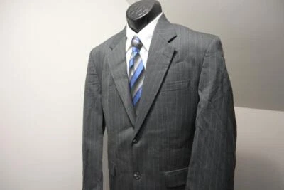 Traje Pantalones Chaqueta Hombre Chaps Ralph Lauren Lana Rayas 2 Piezas Talla 33 x 32 38 R Foto 1 de 4