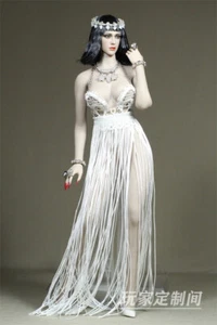 1/6 Greek Light White Dress for 12 "Female Big Breasts Figure Body Toys - Picture 1 of 7