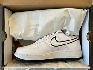Nike Men’s US 9.5 Air Force 1 '07 Sneakers White / Black Photon-Dust FJ4211-100 - Picture 1 of 17