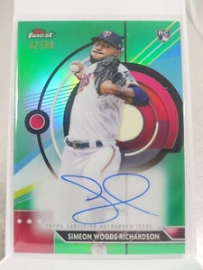 2023 Topps Finest Simeon Woods Richardson Green Refractor Rookie Auto /99 MD - Picture 1 of 4