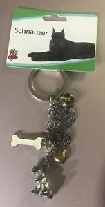Llavero con dijes Little Gifts Schnauzer perro - Imagen 1 de 3