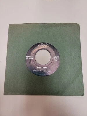 STANLEY CLARKE/GEORGE DUKE- SWEET BABY/NEVER JUDGE A COVER 7" 45RPM LIKE NEW OOP - Image 1 of 2
