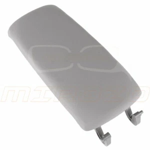 For Audi A4 B6 B7 2002-2007 Gray PU Leather Center Console Box Armrest Cover Lid - Foto 1 di 10