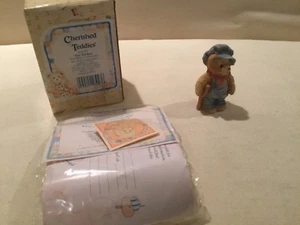 Cherished Teddies Pequeño Oso de Ted God Bless Us Everyone Mutch 1994 - Imagen 1 de 5
