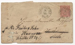 BRD 19. Jahrhundert Brief Nordkreis #U3 1870 Ganzsache - Bild 1 von 2