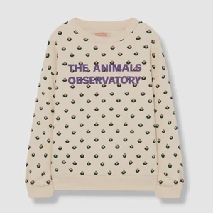 $99 The Animals Observatory Kids Beige Flower Bear Sweatshirt Sweater Sz 14/164 - Picture 1 of 6