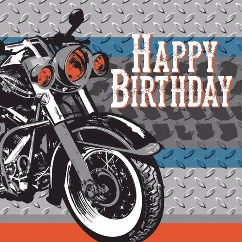 Cycle Shop "Happy Birthday" Party  Napkins  - Children's Party Supplies - Image 1 of 1