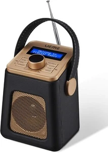 Mini-DAB+-DAB-Digitalradio und UKW-Radio mit Bluetooth-Lautsprecher, Schwarz - Bild 1 von 7