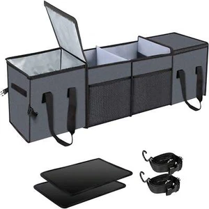 1Pc Large-Capacity Car Trunk Organizer - Foldable with Insulation Cooler Bags - Picture 1 of 15