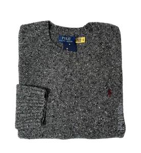 Polo Ralph Lauren Uomo Misto Lana Sella-Sleeve Maglioni Grigio Taglia-L Nuovo con etichette$148 - Foto 1 di 11