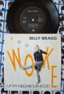 Billy Bragg You Woke Up My Neighbourhood 7" Vinyl Michael Stipe Peter Buck REM - Picture 1 of 7