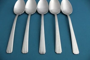 5 Place Oval Soup Spoons Insico SUPREME Stainless USA Silco 7 1/3" - Picture 1 of 5