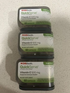 3X CVS Quick Serve Single Dispense Vitamin C Exp. 04/25 - Picture 1 of 2