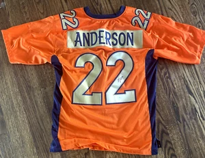 Autographed C.J. Anderson #22 Denver Broncos-Orange Jersey-JSA Authenticated - Picture 1 of 5