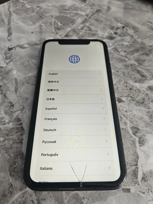 Damaged faulty Apple iPhone 11 - black (Unlocked) A2221 (GSM)  - Image 1 of 4