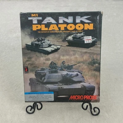 Vintage MicroProse M1 TANK PLATOON (PC 1989) Big Box Tank Combat Simulator Game - Image 1 of 4