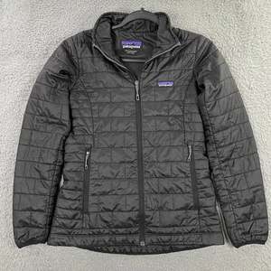 Patagonia Nano Puff Jacket Womens XS Insulated Puffer Jacket Black 84217 - Picture 1 of 15