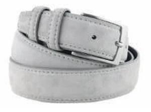 Hochmodischer italienischer handgefertigter Eis Wildleder Ledergürtel für Männer - Bild 1 von 2