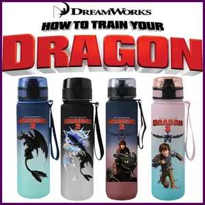 Taza de agua portátil de plástico para niños al aire libre 650 ml Cómo entrenar a tu dragón - Imagen 1 de 30