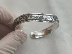 Vintage Soviet Silver 875 Niello Lady Woman Bracelet 15 Grams Weights - Picture 1 of 5