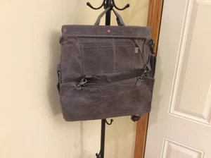 Barebones Foraging Bag Waxed Canvas Tool Double Opening Backpack Bag Utility  - Picture 1 of 10