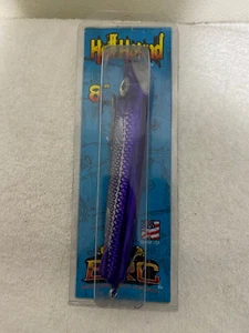 HELL HOUND 8" ERC PURPLE/SILVER HOLOCHROME TULLIBEE NEW IN PACKAGE - Picture 1 of 4