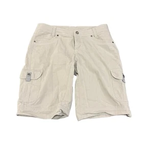 Kuhl Free Range Hiking Shorts Women’s Size 10 Khaki Tan Pockets Belt Style 6110 - Picture 1 of 6