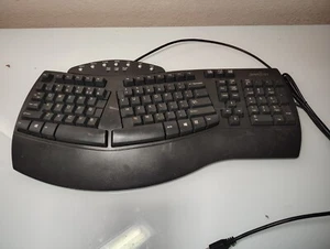 Perixx PERIBOARD-512 Wired Full-Size Ergonomic Natural Split Keyboard, Black - Picture 1 of 6