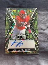 2023 Leaf Exotic Football Myles Murphy Alligator Crystal Auto 5/6 - BENGALS