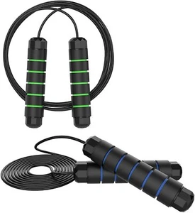 Speed Jump Rope Tangle-Free with Ball Bearings Rapid Cable Skipping Adjustable - Picture 1 of 12