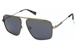 Kenneth Cole KC7232 92D Gold Matte Polarized Aviator Sunglasses Frame 56-14-140 - Picture 1 of 1