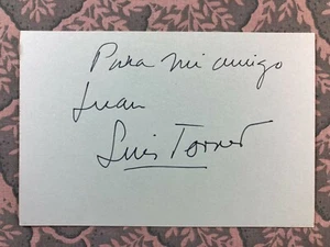 Luis Torner - CINEMA MESSICANO - Apollinar - El mexicano - Autografato 1974 - Foto 1 di 2