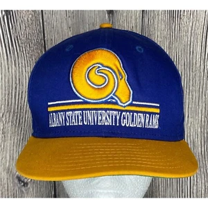 Albany State University ASU Golden Rams Snapback Baseball Cap Mütze HBCU blau gold - Bild 1 von 6