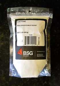 LATTOSIO 1lb LATTE ZUCCHERO PURO BSG PACK CREAM ALE MILK STOUT BIRRA MARRONE SIDRO DI MELE - Foto 1 di 8