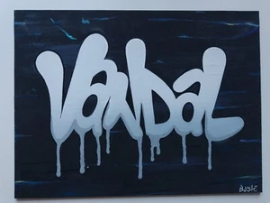 Bukshe Original Graffiti Street Art Banksy Kaws Etc - Picture 1 of 9