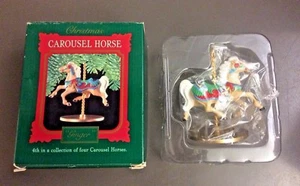 Hallmark Keepsake Ornament Carousel Horse Ginger Vintage 1989 NIB 4th Collection - Picture 1 of 6