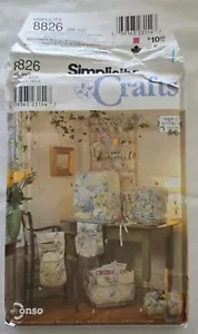 Simplicity 8826 Home Crafts -Storage/Hanger/Covers/Bags/ - UNCUT Sewing Pattern - Picture 1 of 3