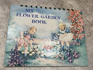 My Flower Garden Book (Rare Pop Up Flip Book) Vintage Card stock BinA - Picture 1 of 13