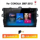 Car Stereo WiFi Player Android 10 GPS NAVI Radio BT For Toyota Corolla 2007-2013