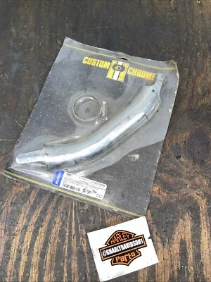 Cubierta de codo de escape delantero cromado personalizado Harley Davidson 84-87 287 Foto 1 de 4