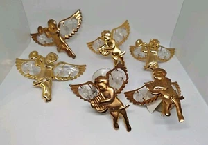 Konvolut 6 kg & C inkl. goldfarbene Cherubs mit österreichischen Kristallen. - Bild 1 von 6