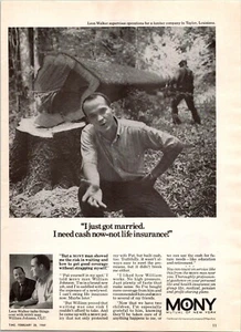 VINTAGE 1969 MONY MUTUAL OF NEW YORK LIFE INSURANCE PRINT AD - Picture 1 of 1