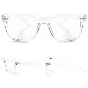 Retro transparentes Gestell klassische Vintage Herren Horn umrandet klare Linse Brille - Bild 1 von 4