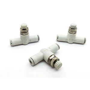 SMC AS1002F-06 Pneumatic Flow Control, Type: Inline, Tube Size: 6 (OD) mm ✦KD - Picture 1 of 4