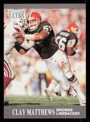 1991 Ultra Clay Matthews #31  Football  Cleveland Browns - Image 1 of 2